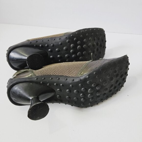 Vintage Leather Ranch Square Toe Bubble Sole Shoes Size 10 90s 1999 - Picture 6 of 6